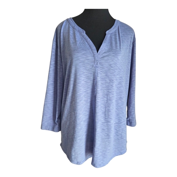 L.L. Bean Light Blue Tunic Top Size L - Picture 1 of 5